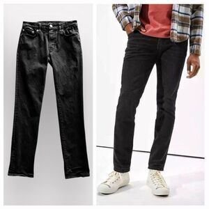 American Eagle Slim Straight Jeans Next Level Flex Black 29 Waist